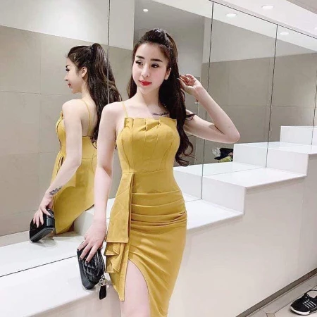 Đầm ôm dự tiệc vải Umi